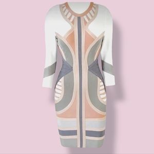 HERVE LEGER - Vintage Y2K Icon Long Sleeve Bandage Dress